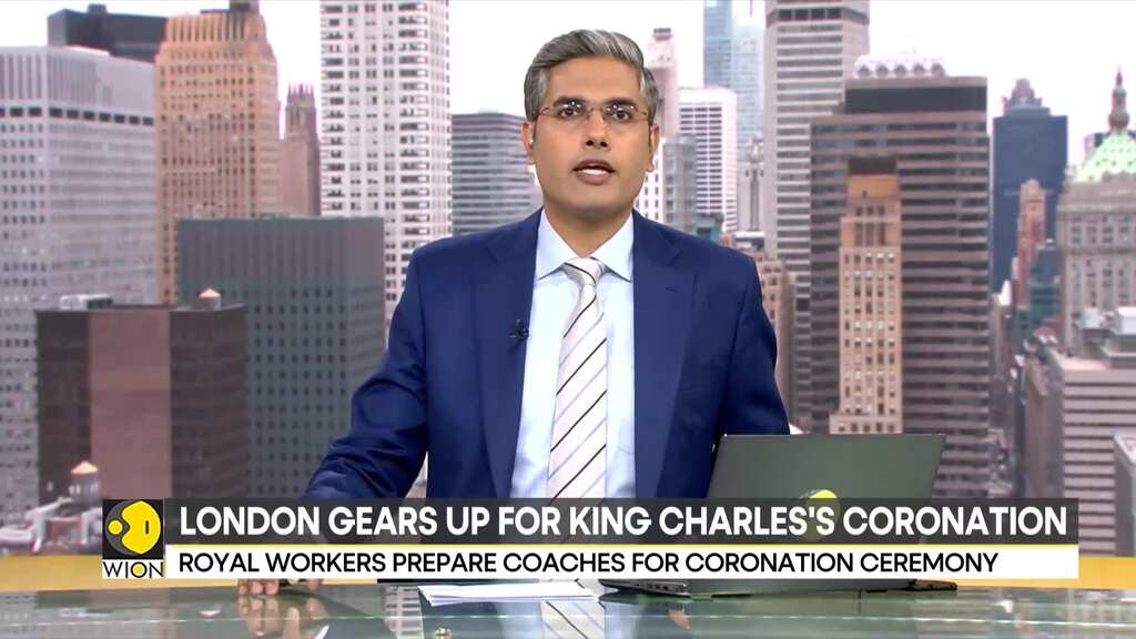 Royal workers in the UK are preparing coaches for the coronation ceremony of King Charles