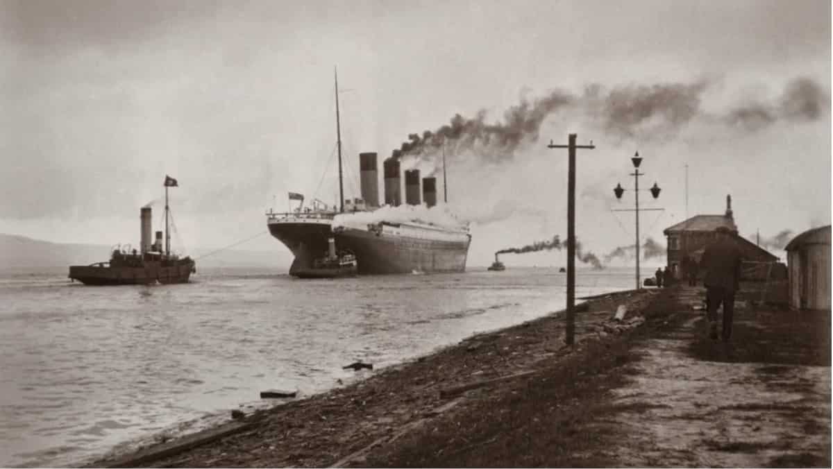 Titanic hits an iceberg on 14 April