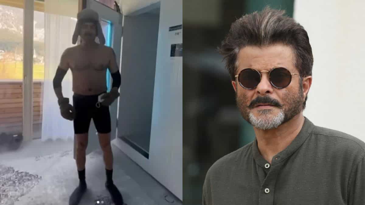 At 66, Anil Kapoor exercises shirtless in -110°C; gives glimpse of Fighter prep: Video At 66, Anil Kapoor exercises shirtless in -110°C; gives glimpse of Fighter prep: Video