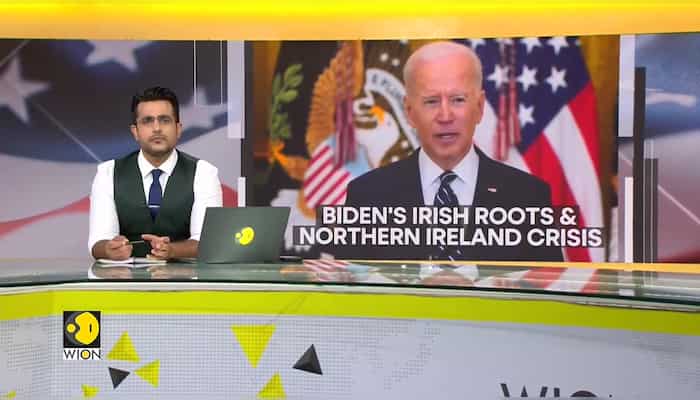 Joe Biden aims to 'keep the peace' as he flies to Belfast