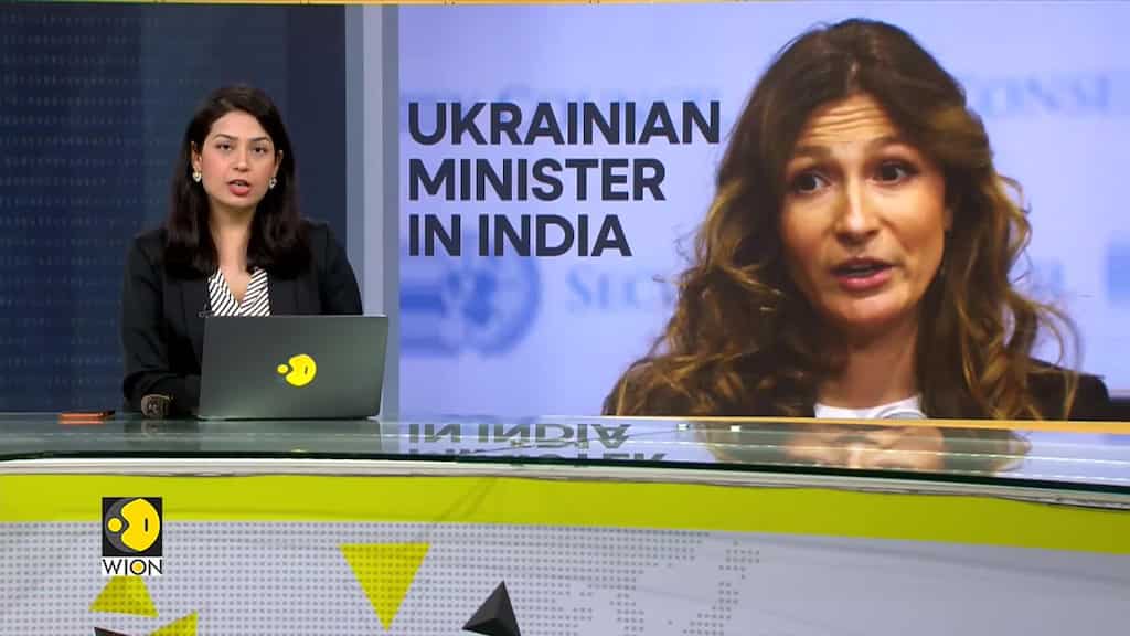 Ukraine's first Deputy FM Emine Dzhaparova meets Indian MoS Meenakshi Lekhi