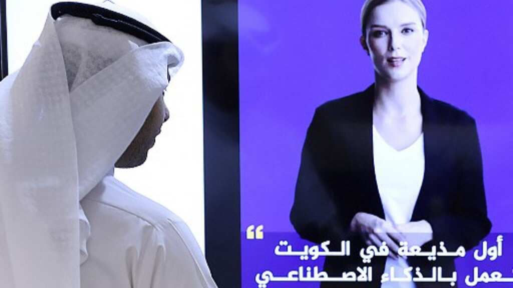 Virtual news presenter generated using artificial intelligence for Kuwaiti media outlet