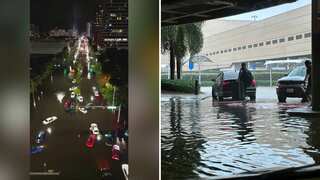 Watch | Drone footage shows dramatic aerial view of flash flooding in Florida