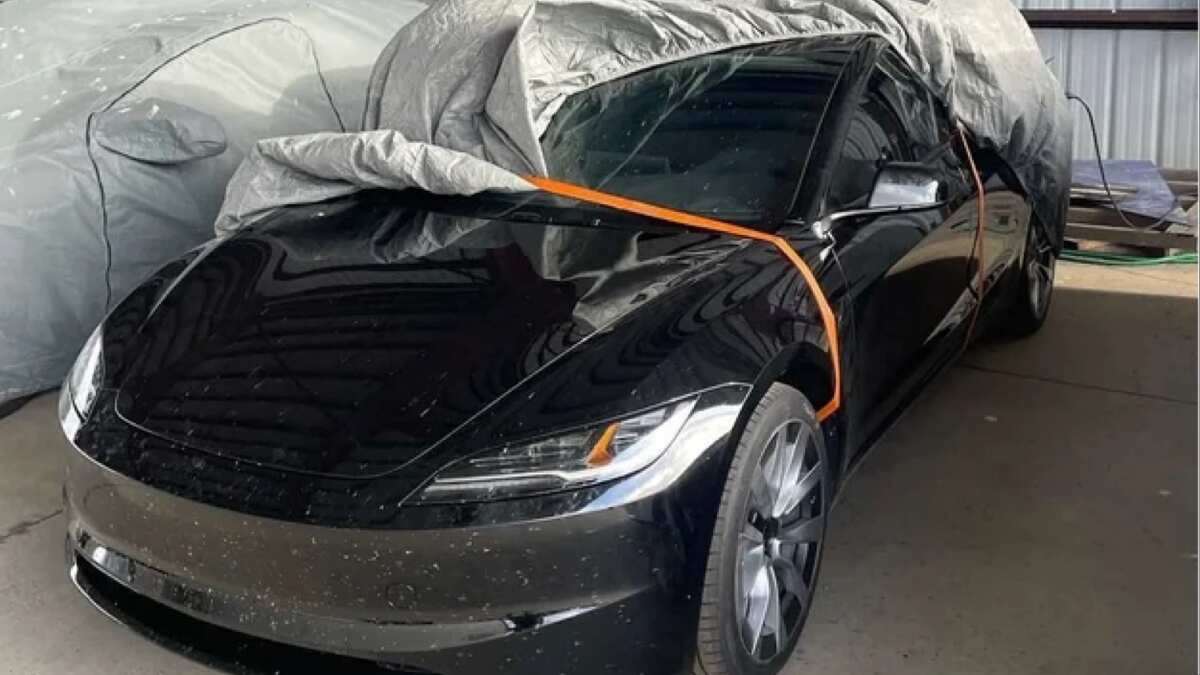 'Leaked' Tesla Model 3 photo hints at changed design of the car 'Leaked' Tesla Model 3 photo hints at changed design of the car