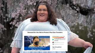Plus-sized influencer starts petition for free and extra seats on airlines