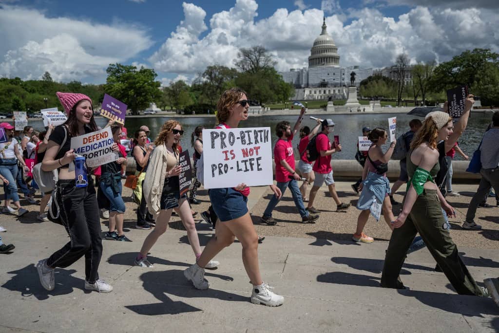 Anti-abortion protesters make their presence