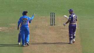 IPL 2023: Nitish Rana, Hrithik Shokeen get into ugly verbal spat during KKR vs MI - WATCH