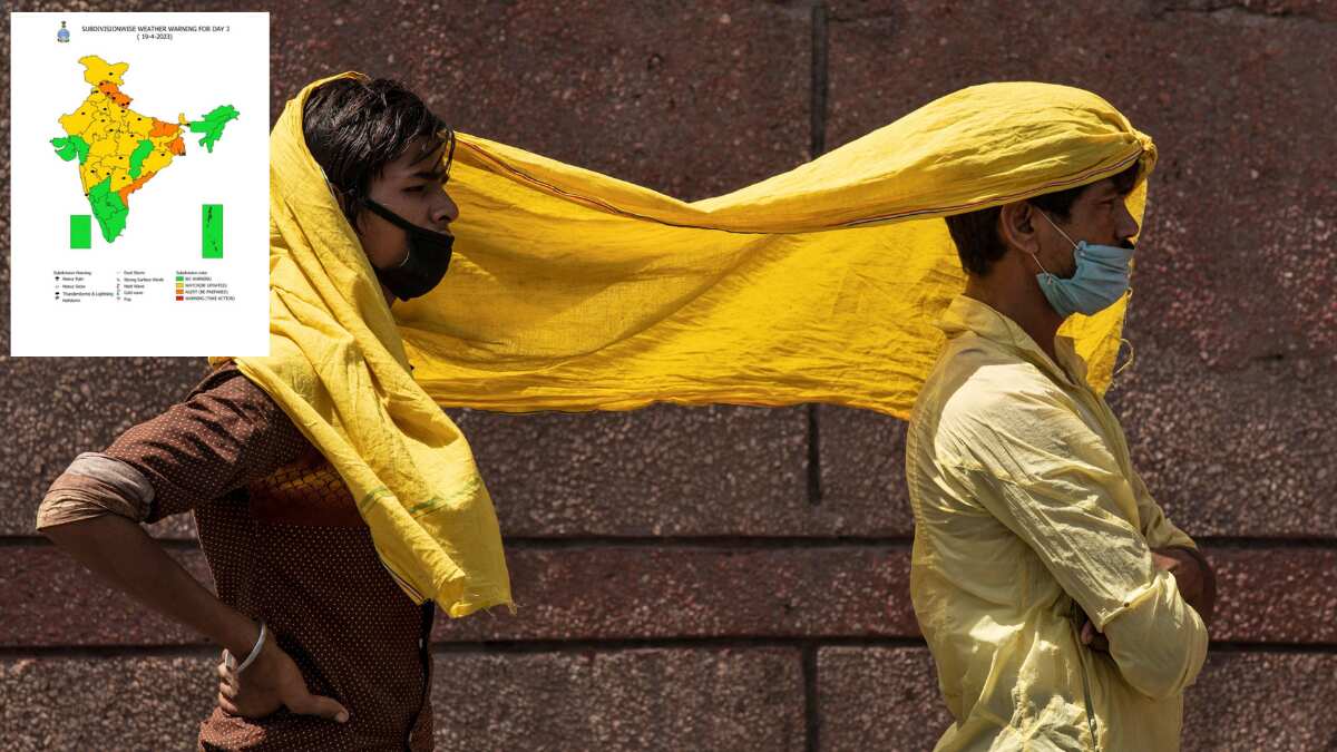 IMD issues heatwave warnings for many India states as temps nears 45°C