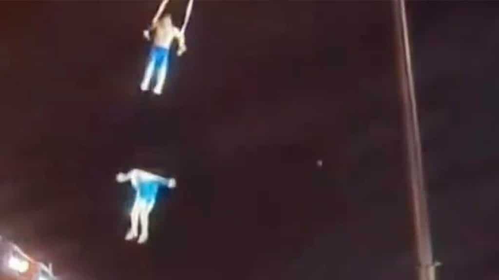 Chinese female acrobat falls to death during performance with her husband; video goes viral