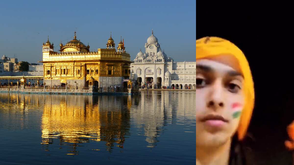 Girl allegedly stopped from entering Golden Temple over tricolour face paint. Watch viral video here