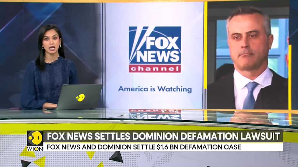 Fox News settles Dominion defamation case for $787.5m