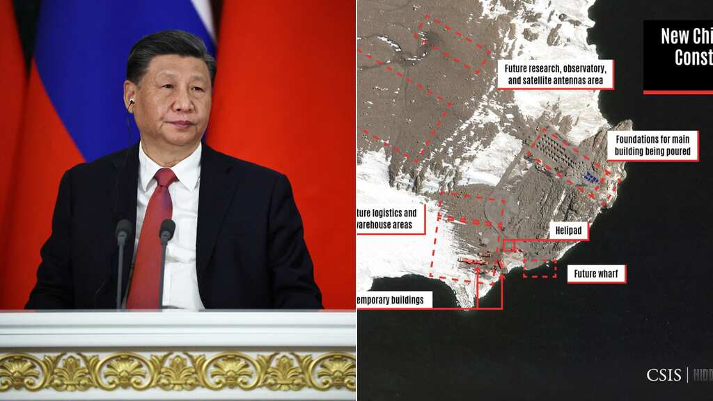 Satellite images show China increasing construction on new Antarctic station