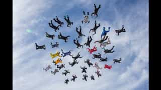 Age is only a number: 101 elderly skydivers break 2 world records, create formations. Watch
