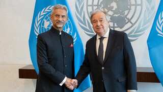 Jaishankar intensifies diplomatic efforts, meets Guterres, to protect Indians in Sudan
