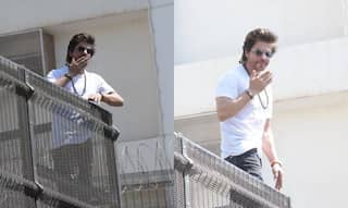 Shah Rukh Khan greets fans outside his Mumbai house on Eid al-Fitr | Watch