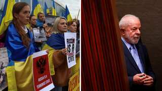 Brazil’s Lula doesn’t want to ‘please anyone’ over Ukraine stance, faces protests amid visit in Lisbon