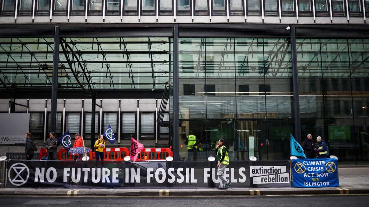Activists in London, UK