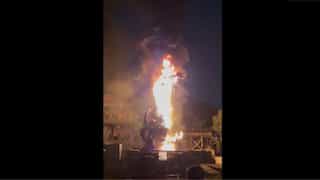 Fire at Disneyland California! Giant dragon erupts in flames during ‘Fantasmic!’ performance