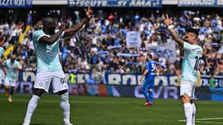 Serie A: Lukaku's two goals help Inter Milan get first win since early March