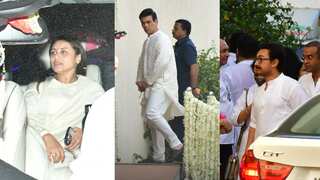 Salman Khan, Karan Johar, and other celebrities arrive at the prayer meet of Pamela Chopra