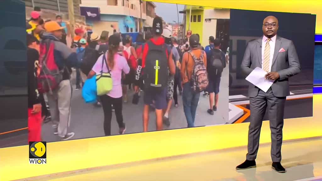 3000 migrants protest march in Mexico against detention centers