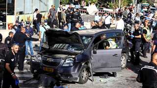 At least five people injured in suspected car-ramming attack at Jerusalem market; driver 'neutralised'