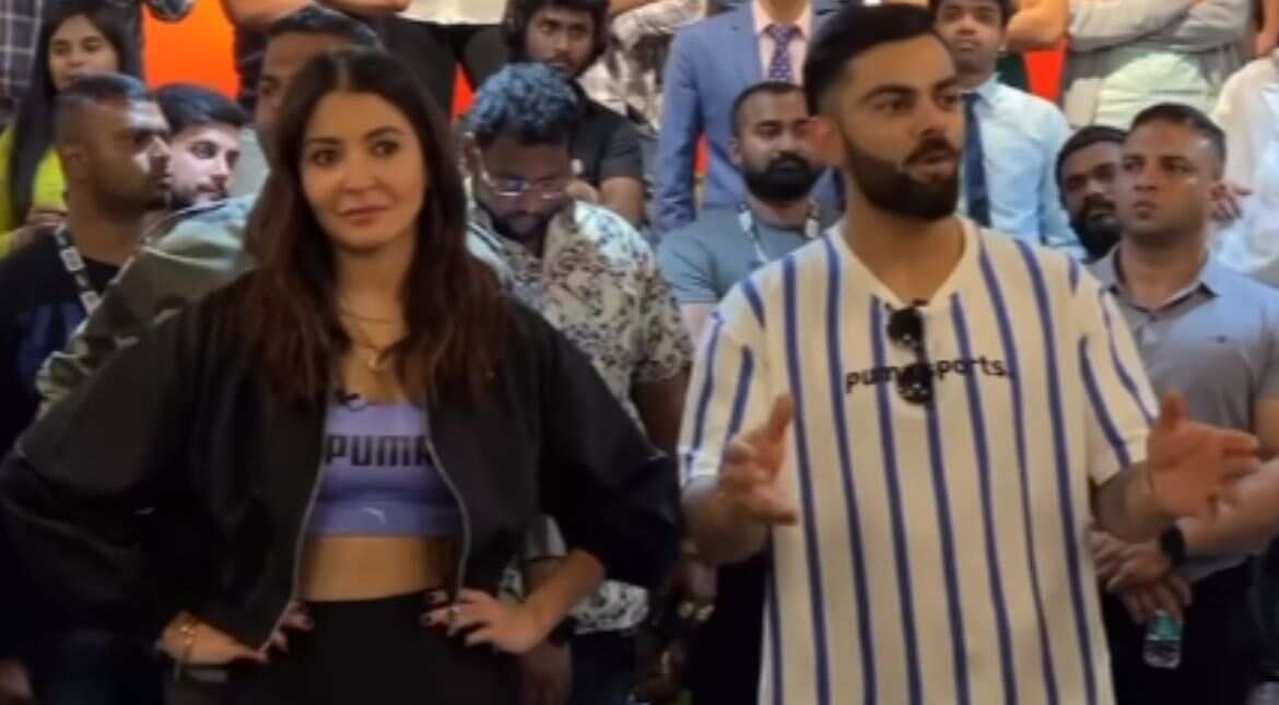 Anushka Sharma, Virat Kohli's video playing badminton in a society goes viral: Watch