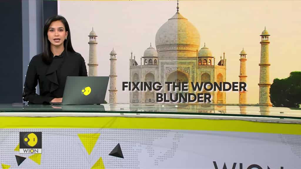 Taj Mahal turns green due to insect droppings