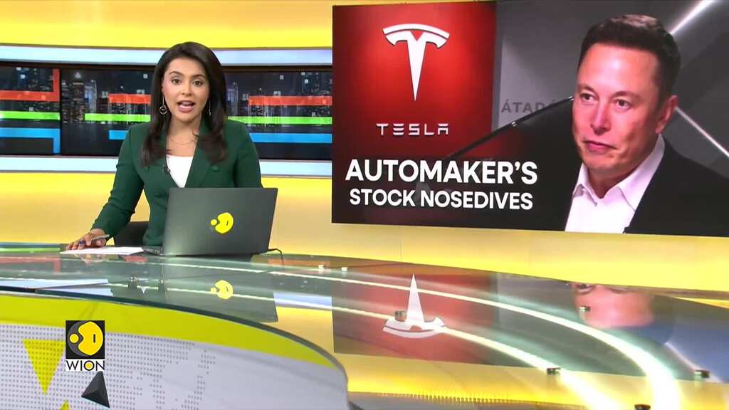 Tesla's stock price takes a hit