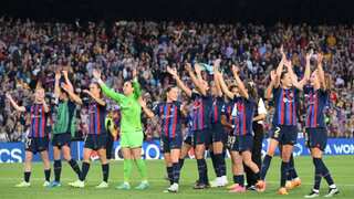 Barcelona reach third consecutive Women's Champions League final after beating Chelsea 2-1 on aggregate