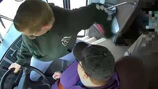 Video: Seventh grade student brings moving bus under control after driver faints, hailed