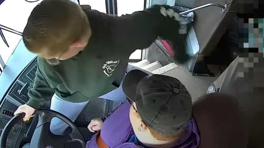 Video: Seventh grade student brings moving bus under control after driver faints, hailed