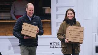 Prince William and Princess Kate deliver pizza to rescue volunteers days ahead of coronation