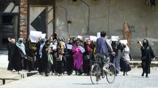 Afghan women protest in Kabul, urge other countries not to recognise Taliban regime