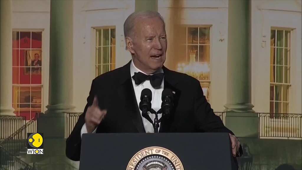 US: Joe Biden attends White House Correspondents’ Dinner, hosted by Roy Wood Jr.