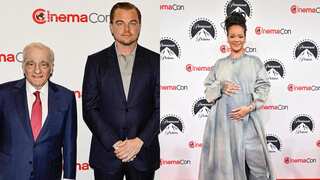 DiCaprio and Scorsese talk 'Killers' as Rihanna hits CinemaCon
