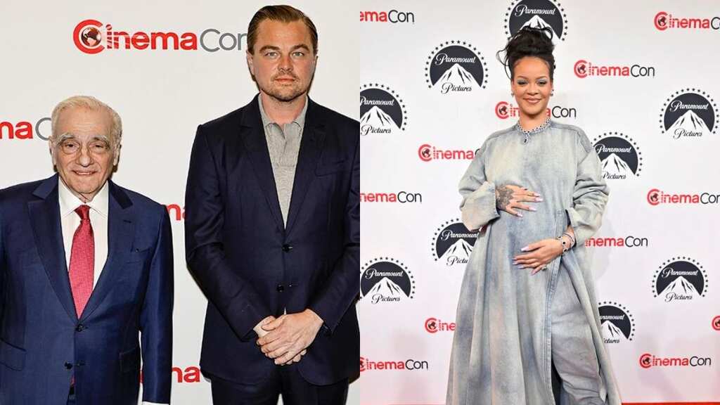 DiCaprio and Scorsese talk 'Killers' as Rihanna hits CinemaCon