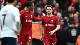 PL: Diogo Jota scores a stoppage-time winner to hand Liverpool a close 4-3 win over Tottenham Hotspur