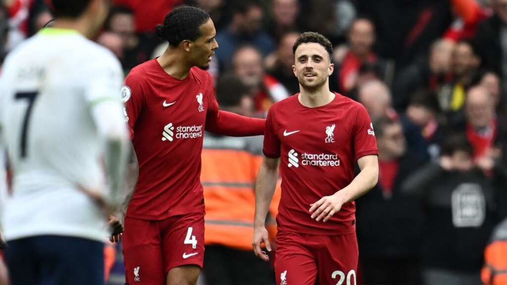 PL: Diogo Jota scores a stoppage-time winner to hand Liverpool a close 4-3 win over Tottenham Hotspur
