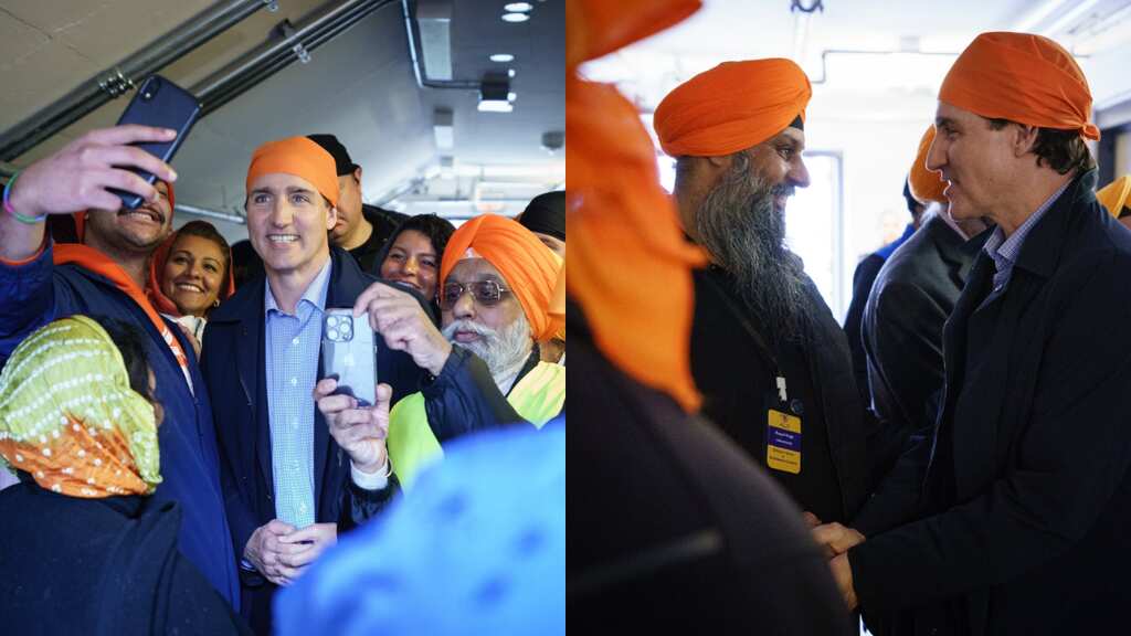 Canadian PM Justin Trudeau attends Khalsa Day celebrations in Toronto