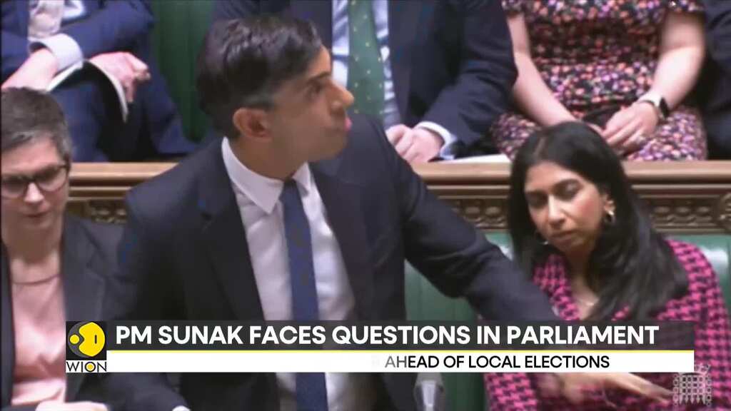 UK Prime Minister Rishi Sunak faces questions in Parliament, says 'choice before country is clear'
