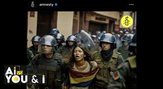 Amnesty's use of AI-generated images to portray Colombian protests draws flak