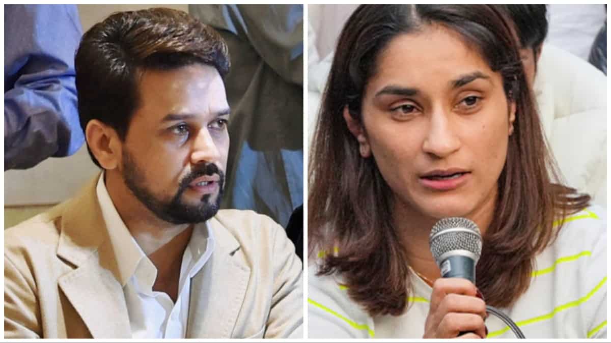 'He tried to suppress the matter': Vinesh Phogat slams Anurag Thakur amid wrestlers' protest against WFI chief 'He tried to suppress the matter': Vinesh Phogat slams Anurag Thakur amid wrestlers' protest against WFI chief