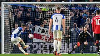 PL: Alexis Mac Allister's stoppage-time penalty hands Brighton 1-0 win over Manchester United