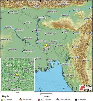 Magnitude 4.3 earthquake hits Bangladesh