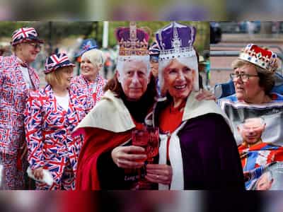 All Hail The New King! Thousands of royal fans line the streets of London