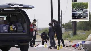 SUV driver plows into migrants standing at Texas bus stop; Eight dead, several injured