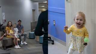 Two-year-old Ukrainian refugee receives 'gift of sound' in United States