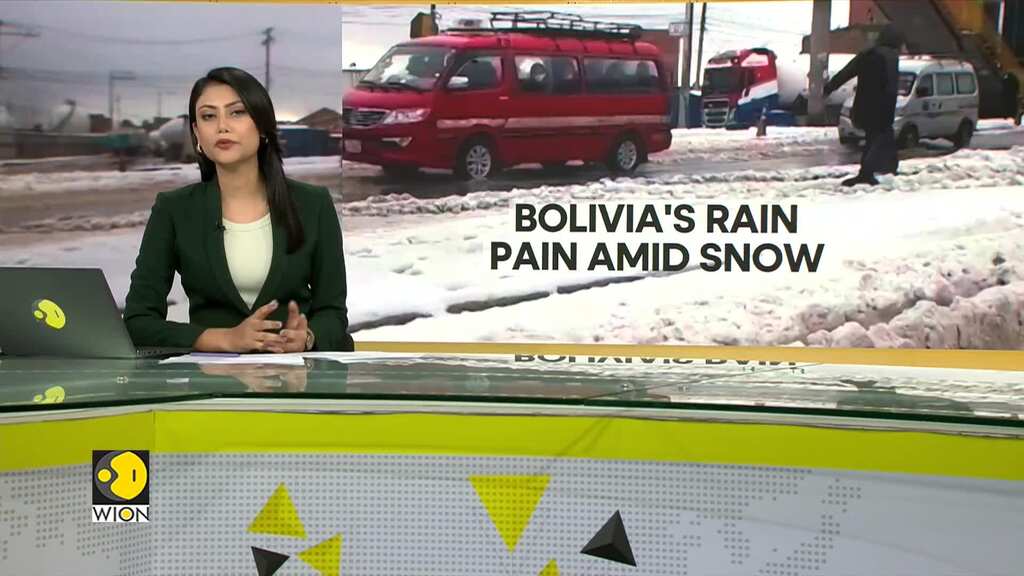 Parts of Bolivia covered in white as cold snaps La Paz & El Alto