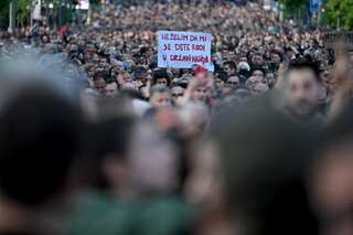 Serbia mass shootings: Tens of thousands of citizens rally against violence